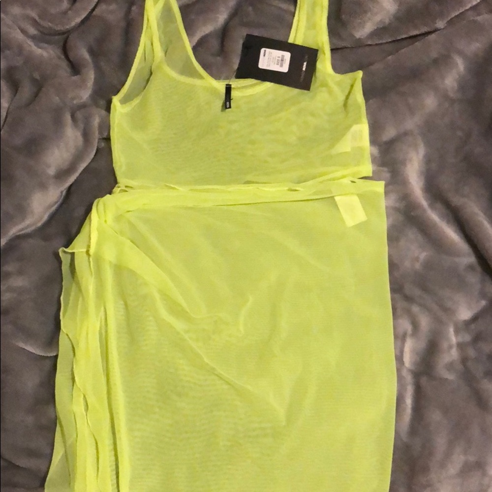 Neon Lime Swimsuit Cover Up